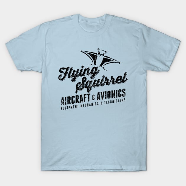 Flying Squirrel Aviation T-Shirt by MindsparkCreative